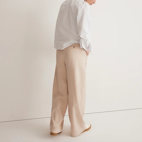 Madewell The Petite Harlow Wide-Leg Pant in Harvest Moon size 8P NWT NH266 - Picture 3 of 13